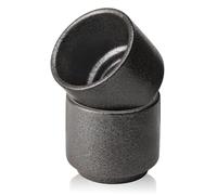 Lot de 4 tasses à thé japonais en céramique - 200 ml - Noir