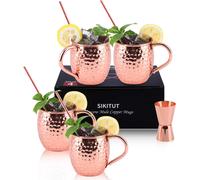 Lot de 4 Tasses Moscow Mule en Cuivre Martelé Vendos85