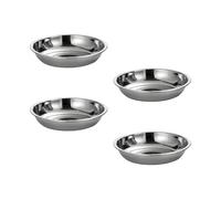 Lot de 4 tasses rondes en acier inoxydable pour cuisiner des aliments