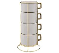 Lot de 4 Tasses sur Rack "Arya" 17 lanc