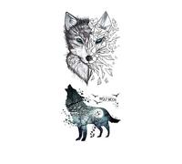 Lot de 4 tatouages temporaires imperméables motif lèvres, cerises, papillons, for le corps et les bras, for femmes et filles(ATL053)