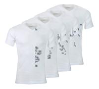 Lot de 4 Tee-shirts homme col V Ecopack Athena XXXL