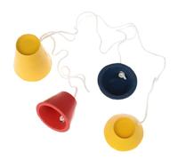 Lot de 4 Tees de Golf en Caoutchouc Multicolores avec différentes hauteurs - Kit d'entraînement Portable pour Les Jours de Gel - Intérieur et extérieur