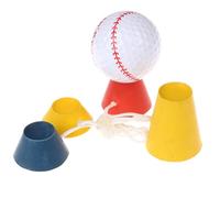 Lot de 4 tees de golf Jumbo en caoutchouc - Accessoires d'entraînement pour gagner du temps, 4 tees de golf d'hiver en caoutchouc, tees de golf d'hiver, outil d'entraînement pour le Nouvel An chinois,