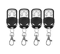 Lot de 4 télécommandes 433 MHz avec prévention du vol en un clic - 4 boutons - Appariement simple pour voiture, garage, porte, puits de toit