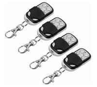 Lot de 4 télécommandes universelles pour portes automatiques fréquence 433,92 MHz code fixe-fabriquée en plastique ABS et aluminium