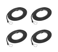 Lot de 4 tendeurs en caoutchouc avec crochet - 3 m - Pour tapis d'eau de piscine - Avec mousqueton, cordon élastique - Pour moto, voiture, île de natation, valise, vélo