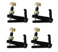 Lot De 4 Tendeurs Fins Pour Violon Pour Accessoires De Taille 3/4(4pcsBlack)