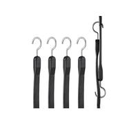Lot de 4 Tendeurs Plats 20x100 mm Sangles Elastiques avec Crochet en S