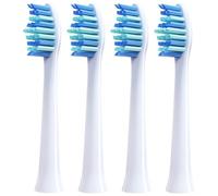 Lot de 4 têtes brosse rechange, compatibles avec la à dents électrique HUAWEI HiLink Lebooo for le nettoyage et l'élimination plaque dentaire(White)