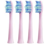 Lot de 4 têtes brosse rechange, compatibles avec la à dents électrique HUAWEI HiLink Lebooo for le nettoyage et l'élimination plaque dentaire(Pink)