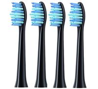 Lot de 4 têtes brosse rechange, compatibles avec la à dents électrique HUAWEI HiLink Lebooo for le nettoyage et l'élimination plaque dentaire(Black)