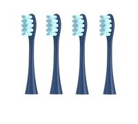Lot de 4 têtes brosse rechange, compatibles avec les brosses à dents électriques souples Oclean X PRO/Z1/F1/One/Air 2/SE. Emballage sous vide(4Blue)