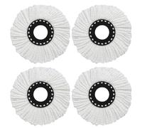 Lot de 4 têtes de balai de rechange rotatives de rechange compatibles avec les systèmes Leifheit Clean Twist, Clean Twist Mop Ergo et Combi Mop, idéal pour les sols durs et le nettoyage du véhicule