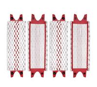 Lot de 4 Têtes de Balai Plates Microfibre - Compatibles Vileda Ultramax - Recharge pour Serpillère SERPILLERE