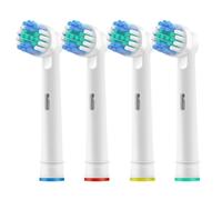 Lot de 4 têtes de brosse à dents de rechange compatibles avec Oral B Braun, têtes de brosse à dents électrique professionnelles pour Oral-B 7000/Pro