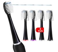 Lot de 4 têtes de brosse à dents de rechange compatibles avec WaterPik Sonic Fusion SF01/SF02 et Sonic Fusion 2.0 SF03/SF04, lot de 4 têtes de rechange professionnelles pour Waterpik avec housse