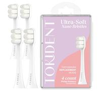 Lot de 4 têtes de brosse à dents de rechange pour brosse électrique Philips Sonicare - Têtes de brosse à dents ultra douces pour dents et gencives sensibles - Tête de rechange avec 10 000 nanos poils