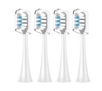 Lot de 4 têtes de brosse de rechange, compatibles avec les brosses à dents électriques soniques Xiaomi T301, T302, T501 et T501C. Poils souples.(Orange)