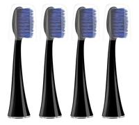 Lot de 4 têtes de brosse de rechange compatibles avec Silk'n SonicSmile Noir