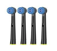 Lot de 4 têtes de brosse de rechange for brosse à dents électrique Oral-B Vitality Triumph D12 D100 D36 PRO3000(Black)