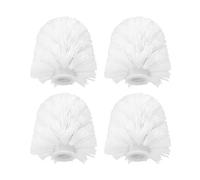 Lot de 4 Têtes de Rechange pour Brosse de Toilette - Accessoires de Salle de Bain, Brosse à Dents avec Filetage, Poils de Nettoyage, Outils pour Salle de Bain