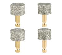 Lot de 4 têtes de rechange silencieuses pour meuleuse à ongles pour chiens, deux têtes de grain 60 et deux têtes de grain 80, assurant que les pattes de votre animal de compagnie restent en bonne