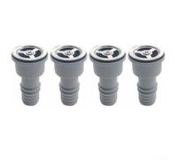 Lot de 4 têtes de trop-plein circulaires pour cuisine, salle de bain, lavabo, gestion de l'eau, prévention de la gestion de l'eau, 3,8 x 3,8 x 7 cm, pour maison, hôtel, commerce (30)