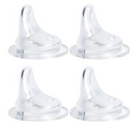 Lot de 4 tétines à bec verseur compatibles avec les bouteilles MAM et les bouteilles en verre, becs de rechange souples 100 % silicone de qualité alimentaire, anti-fuite, sans BPA, débit variable, 6