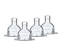 Lot de 4 tétines plates Sensation - Débit 3 Gris G