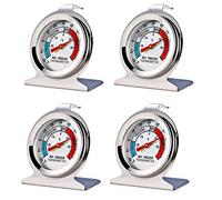 Lot de 4 thermomètres à grand cadran pour réfrigérateur et congélateur