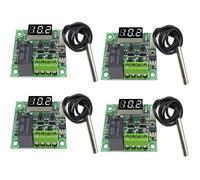 Lot de 4 thermostats numériques, contrôleur de température, interrupteur de contrôle de température, 12 V CC -50-110 °C
