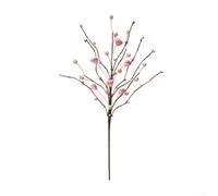 Lot de 4 tiges de baies artificielles en forme de cœur pour décoration de mariage, Saint-Valentin, hôtel, réception, salon