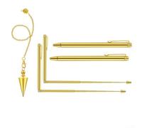 Lot de 4 tiges de détecteur de métaux en cuivre pur pour une chasse au trésor précise, pour détecter efficacement l'or, l'argent et d'autres métaux