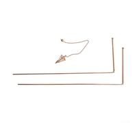 Lot de 4 tiges de mesure flexibles avec pendule pour exploration de la source d'énergie (A)