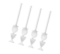 Lot de 4 tiges hexagonales pour mélangeurs de résines époxy, hélix, palette, perceuse, tige d'agitation de peinture, accessoires d'outils électriques, agitateur multifonctionnel