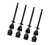 Lot de 4 tiges hexagonales pour mélangeurs de résines époxy, hélix, palette, perceuse, tige d'agitation de peinture, accessoires d'outils électriques, agitateur multifonctionnel