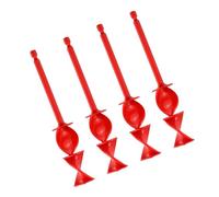 Lot de 4 tiges hexagonales pour mélangeurs de résines époxy - Tige d'agitation de peinture - Accessoire pour perceuse électrique - Résistant à l'usure