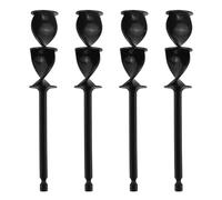 Lot de 4 tiges hexagonales pour mélangeurs de résines époxy - Tige d'agitation de peinture - Accessoire pour perceuse électrique - Résistant à l'usure