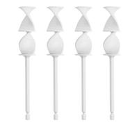 Lot de 4 tiges hexagonales pour mélangeurs de résines époxy - Tige d'agitation de peinture - Accessoire pour perceuse électrique - Résistant à l'usure