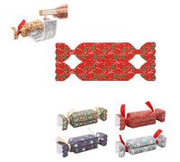 Lot de 4 tirelires de Noël pour trésorerie, boîtes cadeaux surprise amusantes avec 40 sacs transparents, pochette à tirer, façons créatives d'offrir des cadeaux M-oney, support de Noël à faire