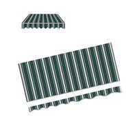 Lot de 4 tissus de rechange imperméables et rétractables pour auvent d'extérieur, 6 x 5 m, durables et résistants aux UV - Vert