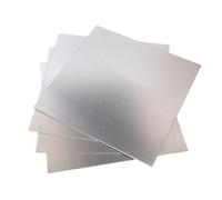 Lot de 4 tôles d'acier inoxydable 304, épaisseur 0,6 mm, adaptées à la réparation, au soudage et fabrication projets, 100 × 50(100x100x0.6mm)