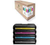 Lot de 4 toners compatibles avec Ricoh Aficio SP C 252 sf DN remplace 407718 407716 407717 407719