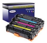 Lot de 4 Toners compatibles pour Canon i-Sensys MF8580Cdw / LBP7200Cdn - T3AZUR (Noir et Couleur) G