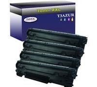 Lot de 4 Toners compatibles type pour HP CE285A/ CE278A/ CB435A/ CB436A Noir - 2 000p - T3AZUR