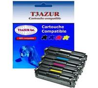 T3AZUR - 4X Toners compatibles avec Samsung CLT-505L pour Samsung ProXpress C2620DW C2670FW C2680FX