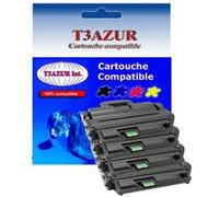 Lot de 4 Toners Laser compatibles pour Samsung ML2850D, ML2851ND, ML2851NDR (ML-D2850B) - 5 000 pages - T3AZUR Noir