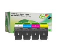 Lot de 4 Toners (Noir/Cyan/Magenta/Jaune) Compatible avec Lexmark C2325/C2535/C2425 & MC2325/MC2535/MC2425/MC2640 | Rendement Standard/Haut/Très élevé | Codes C2320/C232H/C232X