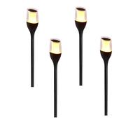Torches solaires set de 4 FARELY h80 cm
